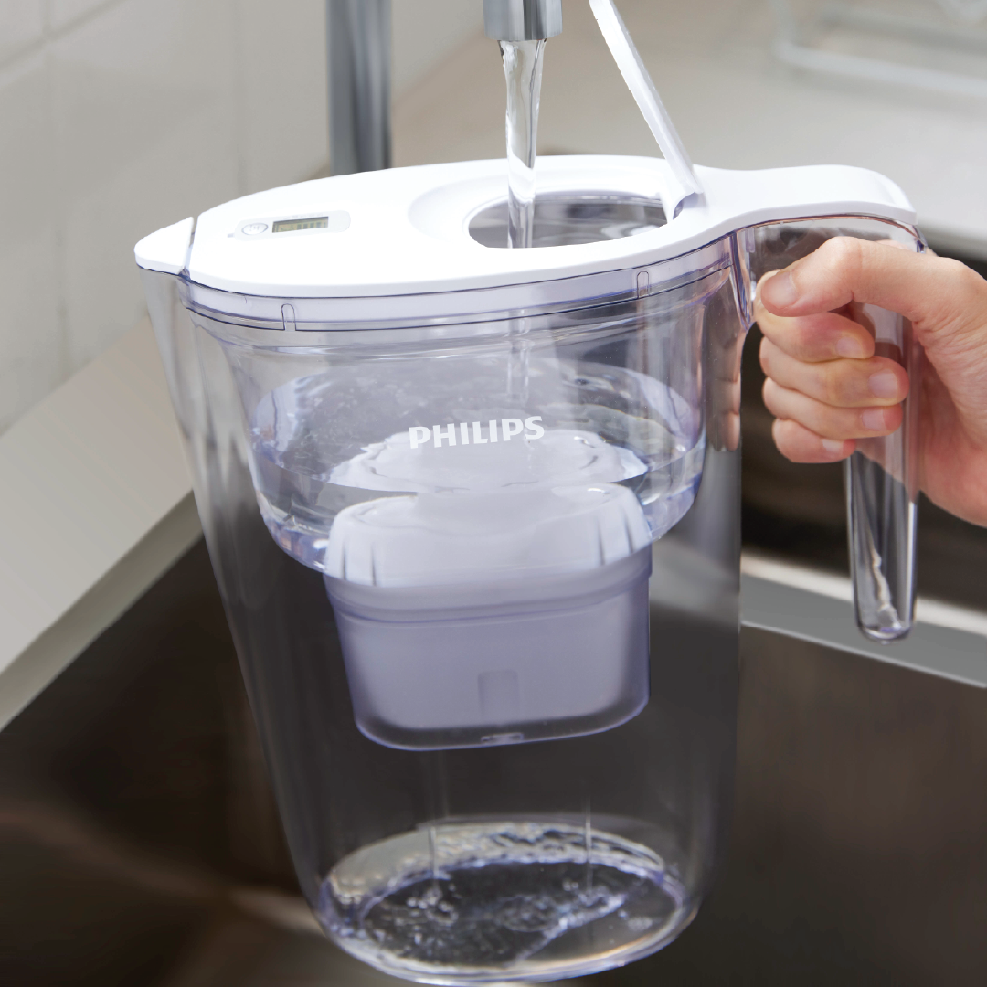 Philips Кана за вода (2,6 л) с филтър Philips Micro X-Clean AWP2933WHT/58