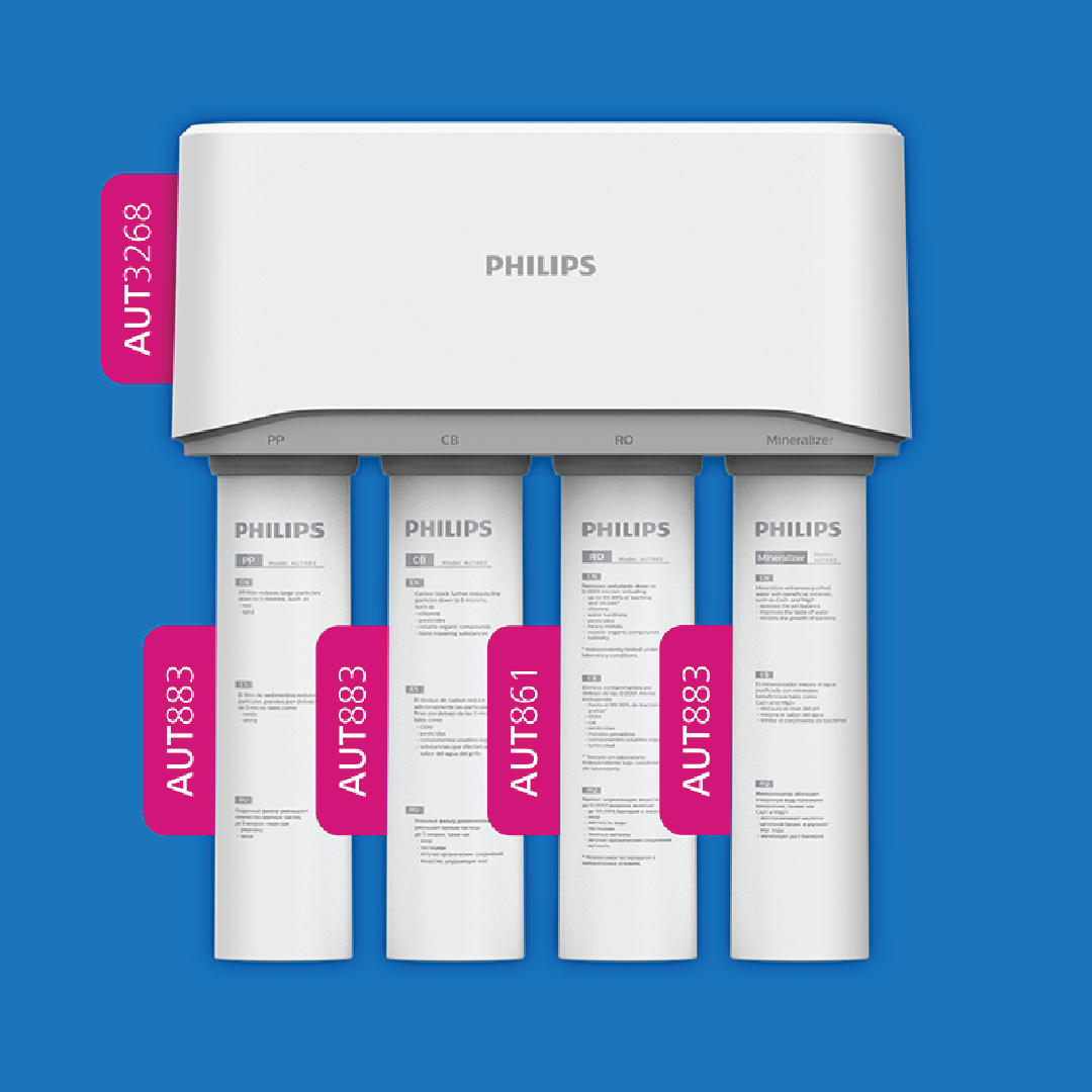 Philips Система за филтриране на водата с монтаж под мивката AUT 3268/10